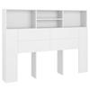 Headboards & Footboards Headboard Cabinet White 140X19x103.5 Cm