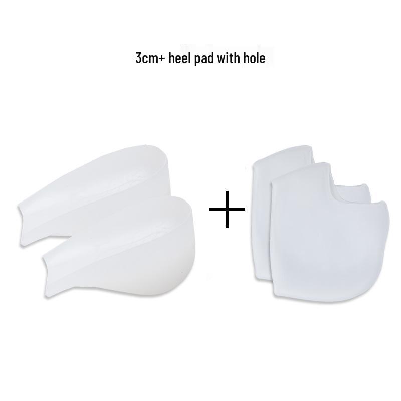 Douyin Women's Invisible Silicone Heel Pads - Transparent, Anti-Slip, Height Boosting Insoles