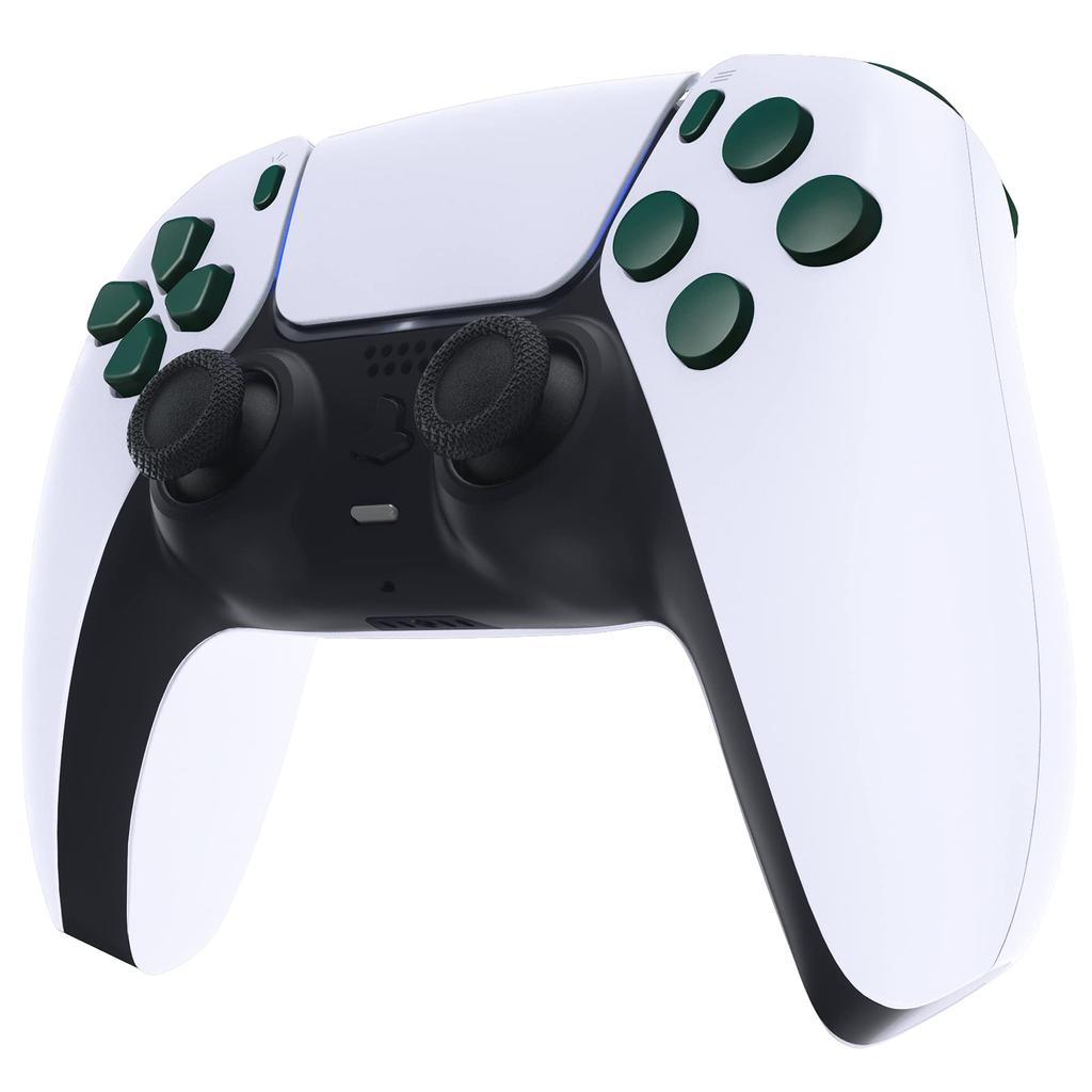 eXtremeRate Replacement for PS5 Controller Share Optional Face Full Button Set for PlayStation 5 Controller Not D-Pad (BDM-010 & 020), R1, L1, R2, L2,