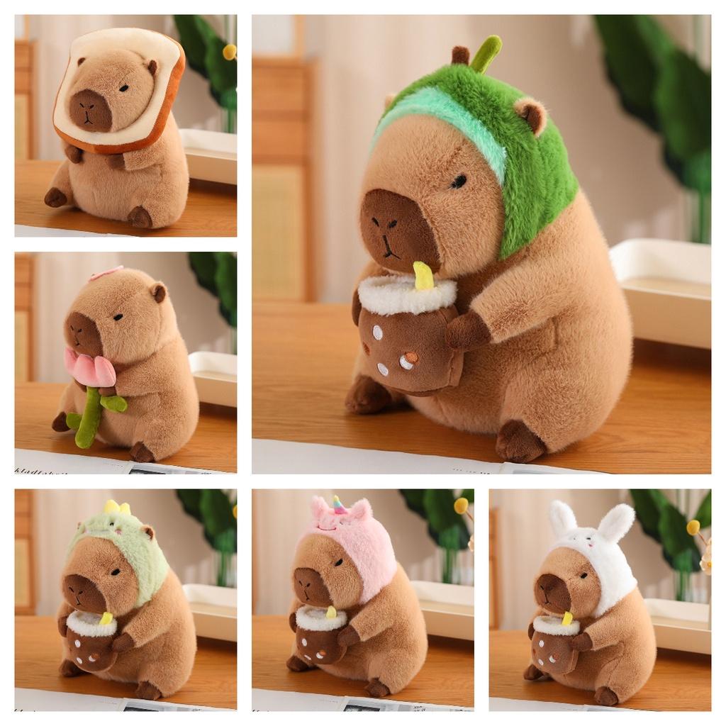 Cute Plush Capybara Toy Soft And Cuddly Stuffed Animal For Kids Perfect Birthday Gift 30cm Height