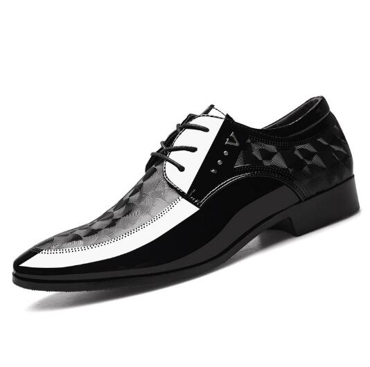 Autumn spring new leather shoes men's business dress shoes large size 48 wedding party  shoes  sapato social masculino H139