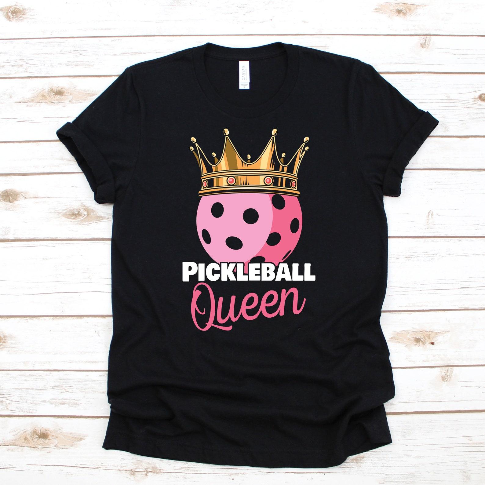 Pickleball Queen T-Shirt, Womens Pickleball Tee, SportyT-shirt, Game T-shirt, Paddle Player Tank Top 4XL