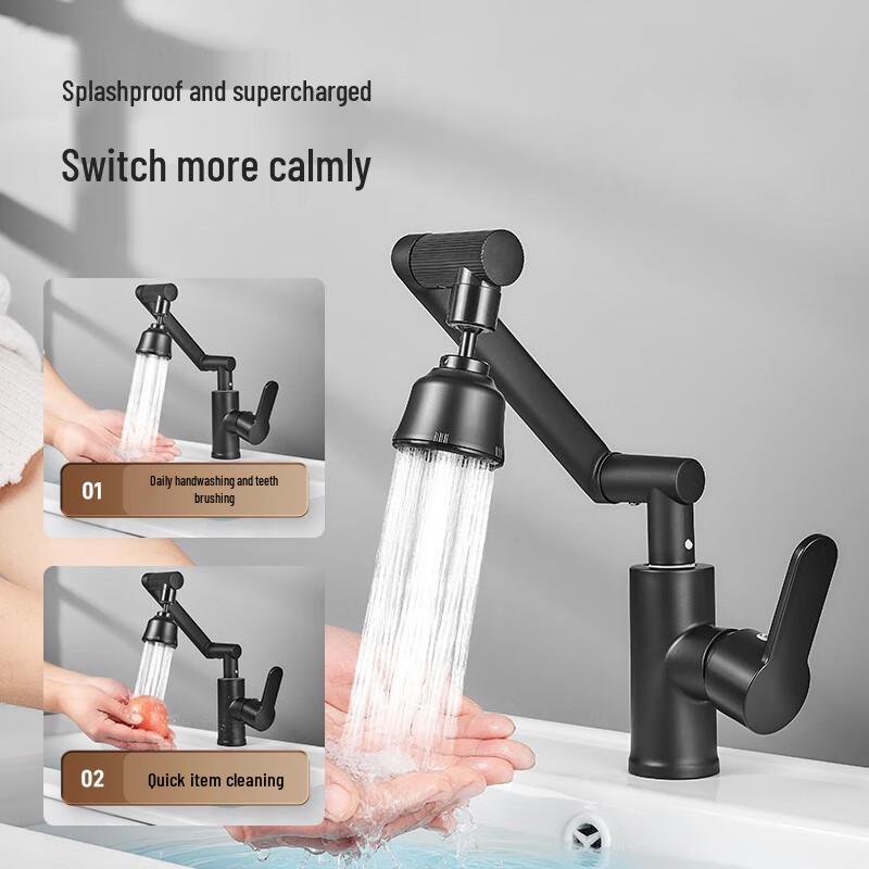 Universal Swivel Hot & Cold Basin Faucet