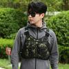 Outdoor Sport Brusttasche für Herren Front Laufweste Tasche mit mehreren Fächern EDC Reise Brustbeutel für Workout Radfahren Wandern