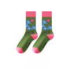 Ladies Spring and Autumn New Zodiac Cartoon Sports In Tube Cotton Socks