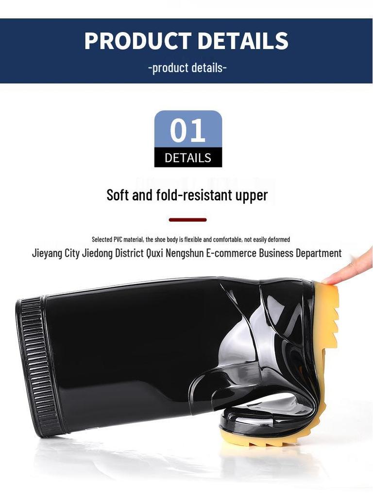 Wasserdichte Regenstiefel für Herren: Rutschfestes Gummi, Fleecefutter, Erhältlich in langen, mittellangen und kurzen Ausführungen