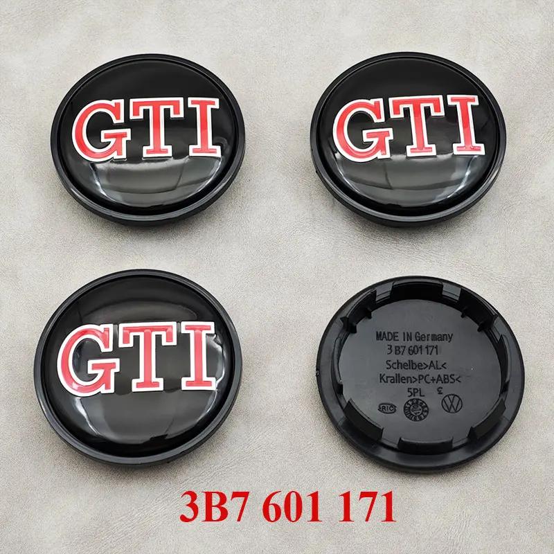 Dla VOLKSWAGEN VW 4 szt. 65mm Czerwono-Niebieskie Dekielki do Felg Samochodowych Dla Volkswagen VW R GTI Golf 6 Passat CC Magotan Touran Tiguan 3B7601