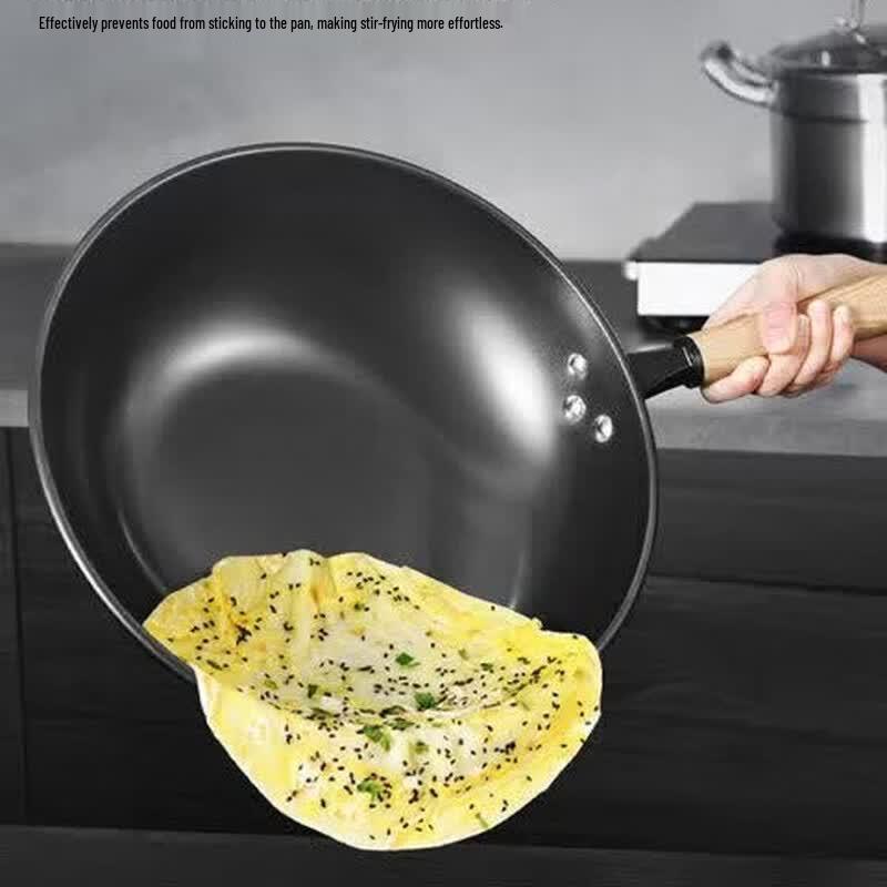 KOBACH 32cm Fine Iron Non-Coating Wok