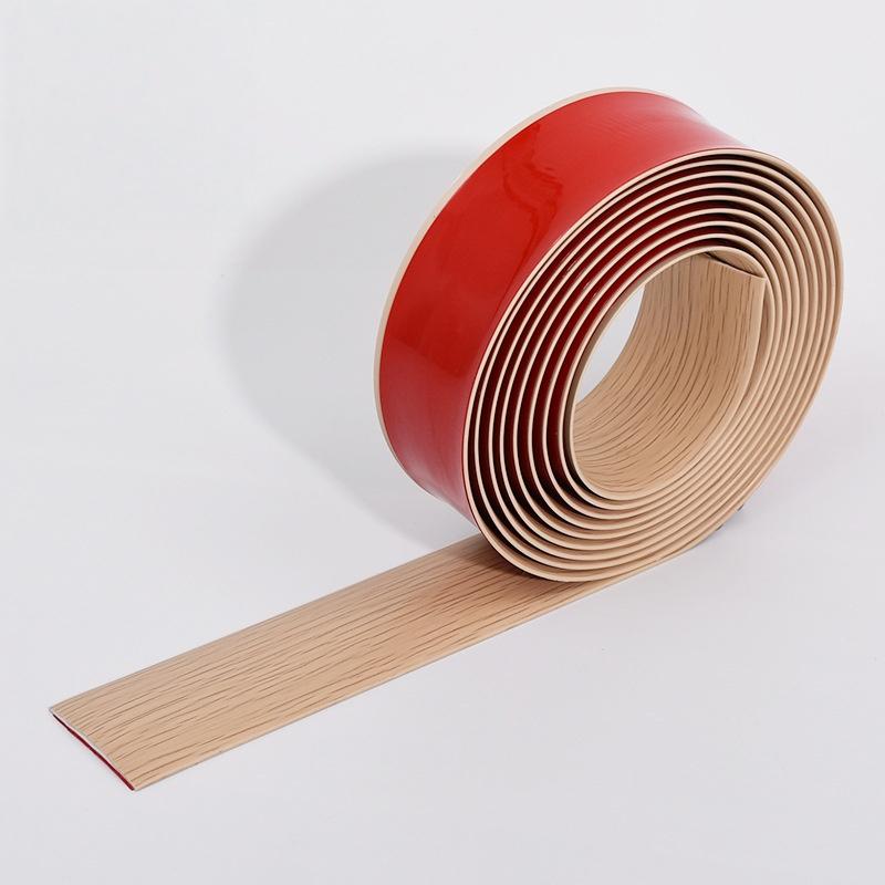 1PC 2M/78.74in Carpet To Tile Floor Transition Strip Self Adhesive Wear-resistant Edging Trim Strip PVC Threshold Cover Doorway