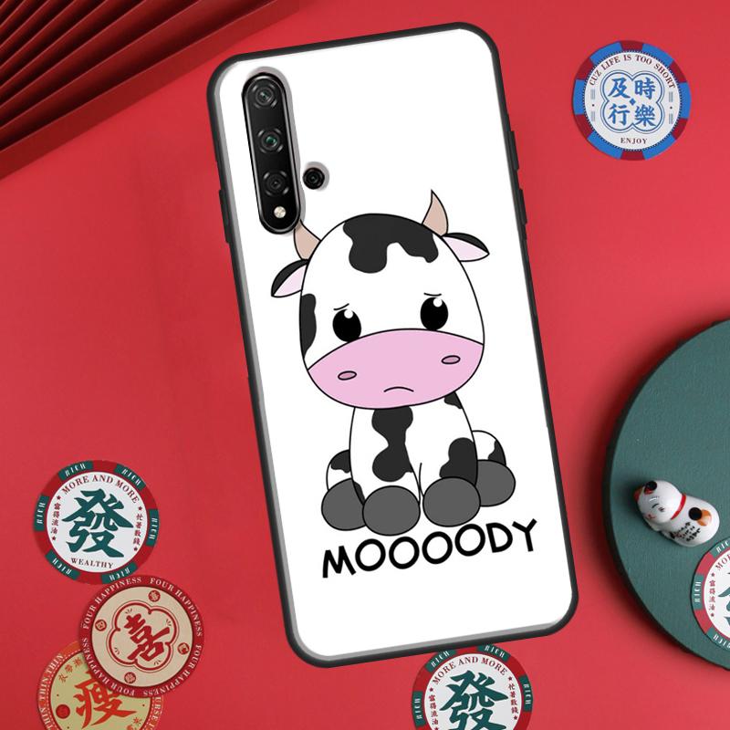 Animal Cute Cartoon Cow For Huawei P20 P30 P40 Lite P60 Pro Nova 12i 11i 8i 12s 9 10 SE Y90 Y60 Y70 Y72 Y61 Y91 Case