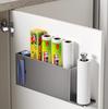 Magnetic Storage Rack for Kitchen Refrigerator - Punch-Free Enamel Board and Fresh-Keeping Film Holder