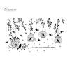 Black Birdcage Pattern Wall Sticker Leaves Silhouette Decor Branch Living Room Bedroom Decal