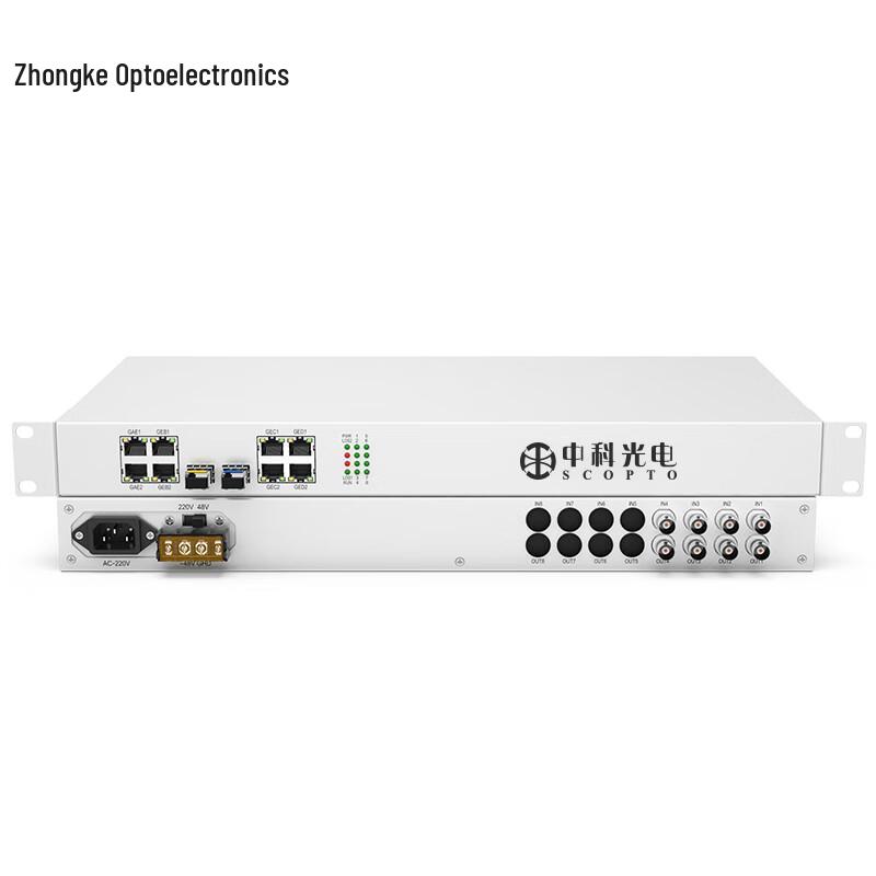 Zhongke Optoelectronics 4E1+4GE PDH Optical Transceiver