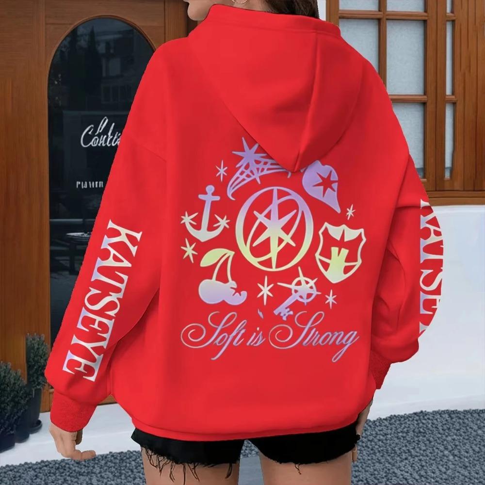 Neue Kpop Vintage Katseye Grunge Grafik Hoodies Damen Herren Popmusik Band Hoody Katseye Mode HipHop Sweatshirt Harajuku Unisex