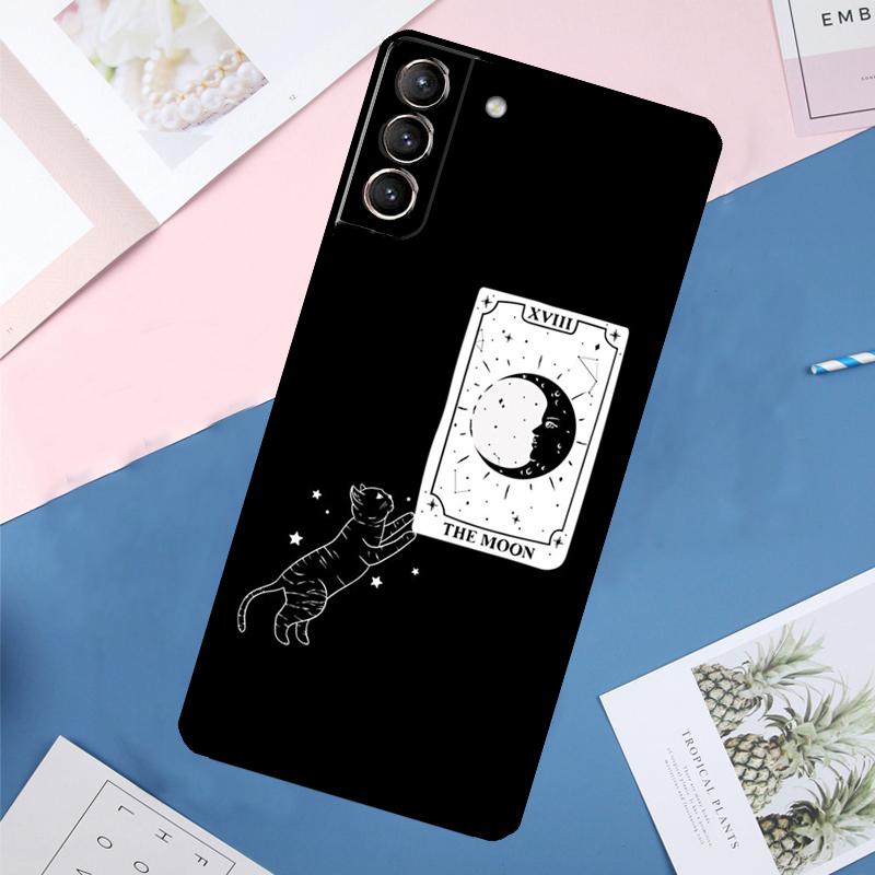 Witches Cat Moon Case For Samsung Galaxy S24 Ultra S21 S22 S23 S25 Ultra S9 S10 Plus S20 FE S25 FE Back Cover