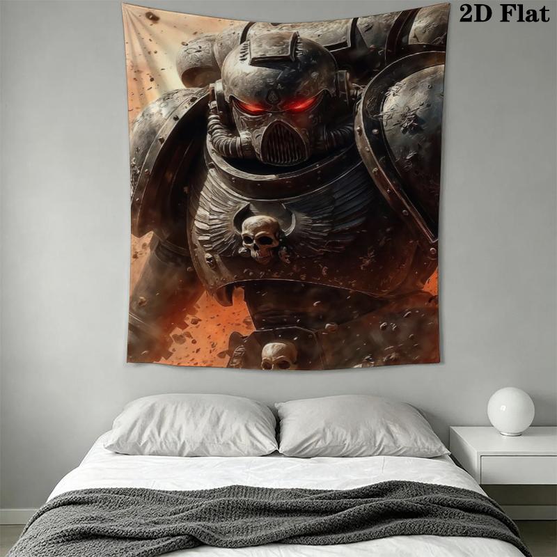 Warhammer 40K Wall Tapestry Aesthetic Wall Hanging Printed Fabric Blanket Decorative Tapestries for Bedroom Living Room Home Decor