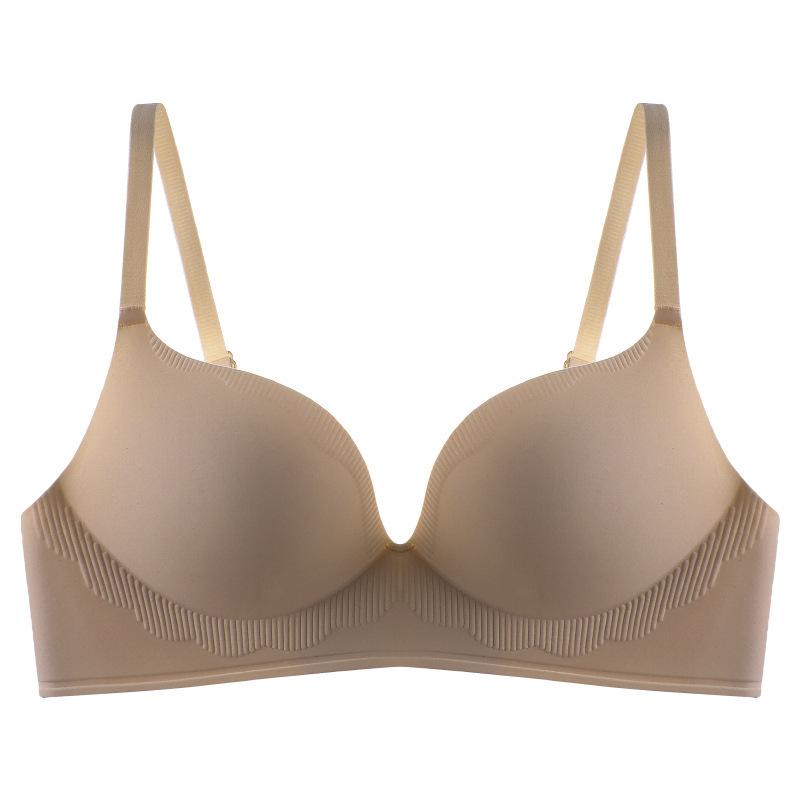 New one-piece underwear, special non-marking bra without steel ring for small breasts and large breasts, summer breathable adjustment type