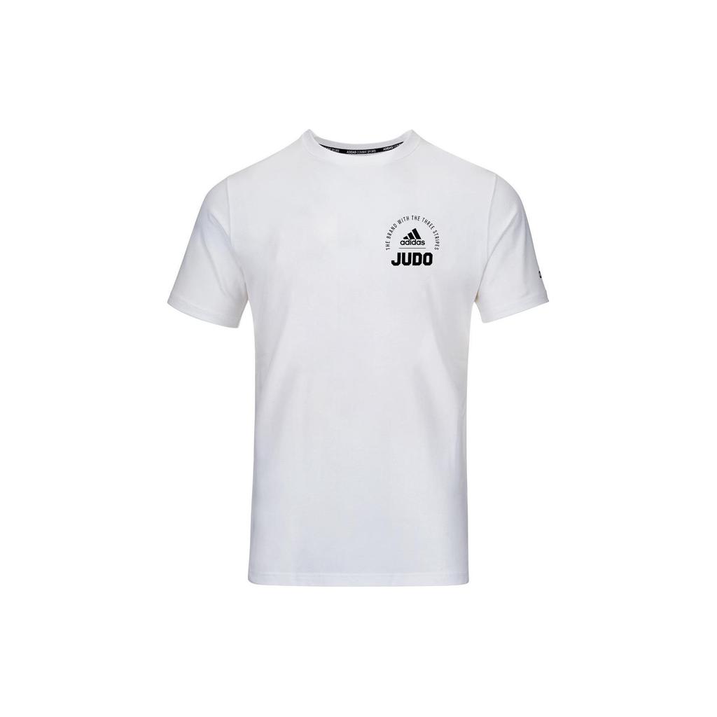 Adidas Fashion Versatile Letter Print Sports Casual Round Neck Short Sleeve T-Shirt Unisex Tops White Black ADICLTS21SJ-WB