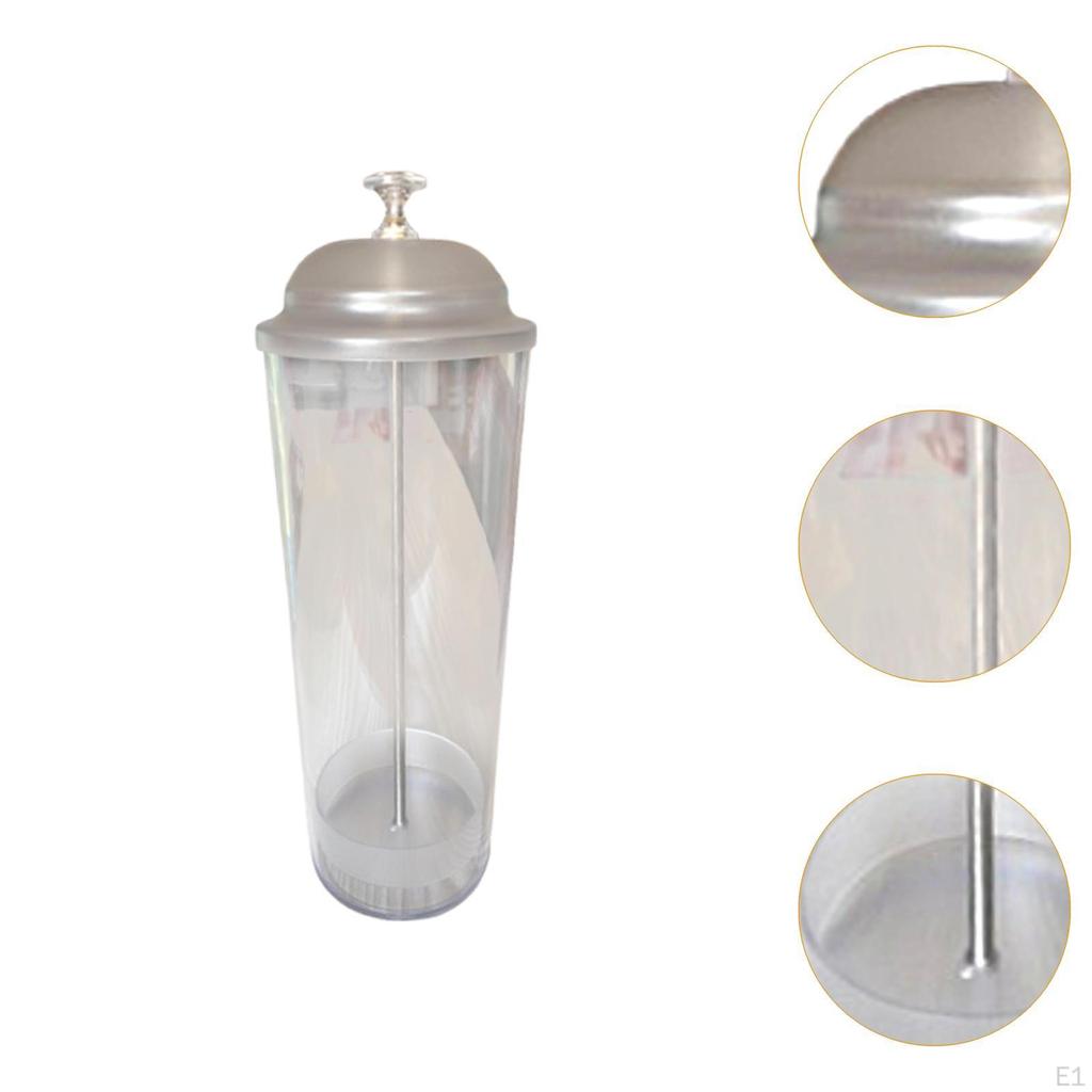 Holder with Lid Dispenser for Counter,Portable Drinking Organizer Container Bar Store Dining