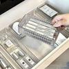 Multi Use Storage Trays Transparent Modular Drawer Organizer For Makeup Skincare Kitchen Tools Bathroom Vanity Organization