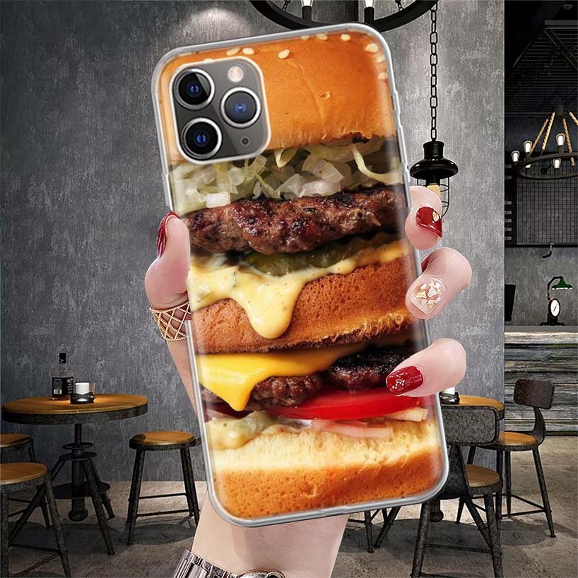 Food Fries Beer Cheese Sushi Cookie Soft Phone Case For IPhone 11 17 Air 16E 16 Pro Max 15 + 14 Plus 13 Mini 12 Apple 7 SE 8 Fun