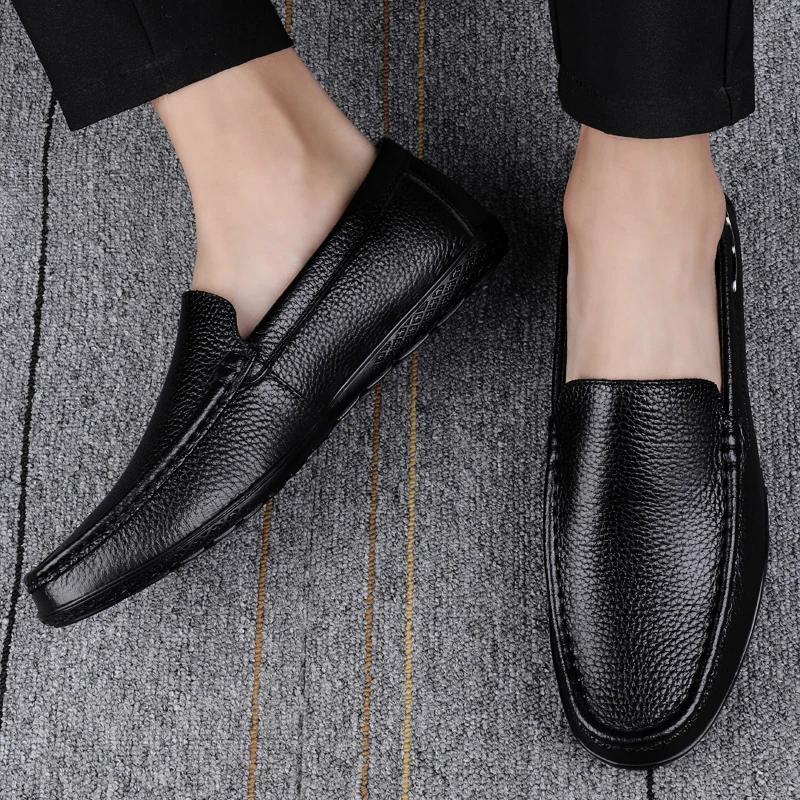 Fashion Mens Loafers Male Comfortable Driving Shoe Luxury Brand Moccasins Men's Breathable Slip On Footwear Men's Classic Dress Shoes