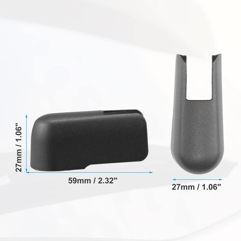 ACROPIX Rear Wiper Arm Nut Cover Cap for Honda Compatible with Jade Black 1pcs