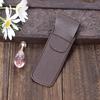 Faux Leather Pen 3 Pens Protective Pouch Holds Pen Case Travel Pencil Case Pocket Pen Protector
