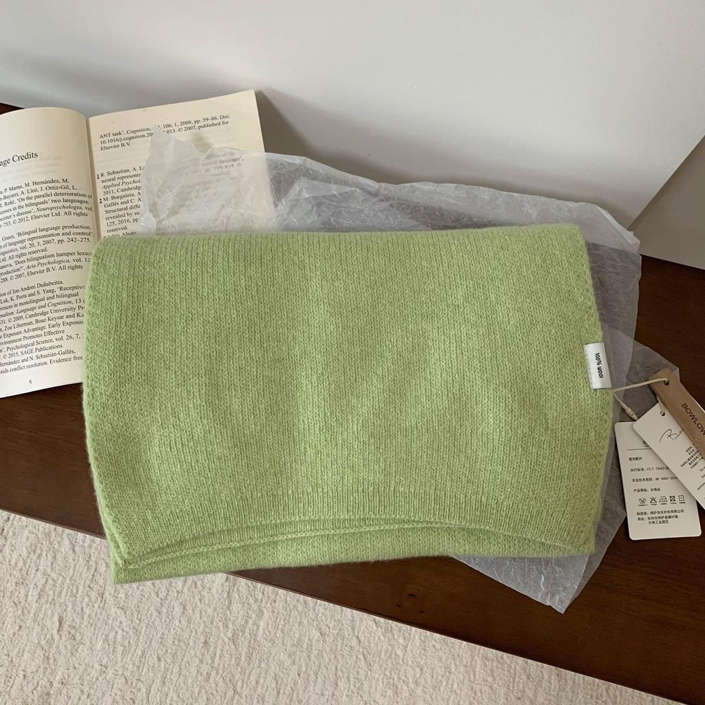 Large 111 Australian simple scarf women's new high-end solid color versatile warm couple scarf