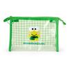 Sanrio Kerokerokeroppi Clear Transparent PVC and Zipper Suitable for Ages 3 and 22cm Wide X 10cm Deep X 15cm 732559 Pouch, Steel, Closure, Up, Approx.