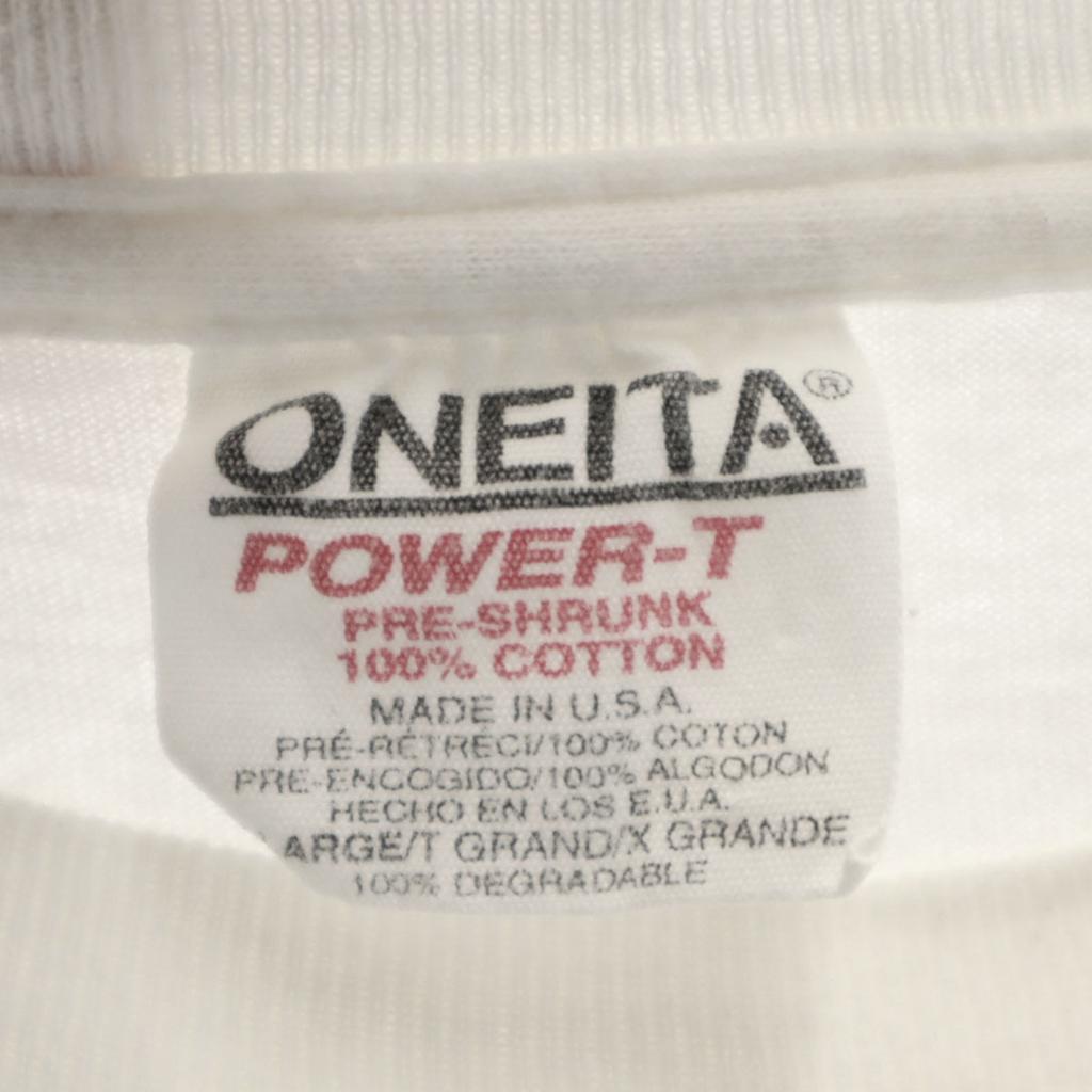 ONEITA 90s Made in USA Old Back print Short sleeve T-shirt Men's Used