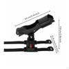 Strap On Rod Holder Rotatable Boat Fishing Pole Universal Fit Rotating Mount for Anglers