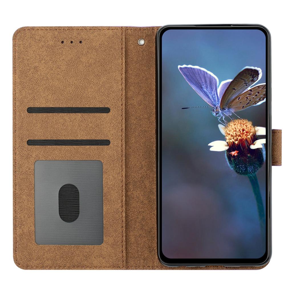 For Google Pixel 8 Pro Butterfly Imprinted Foldable Stand Shell Anti-fall PU Leather Wallet Phone Case