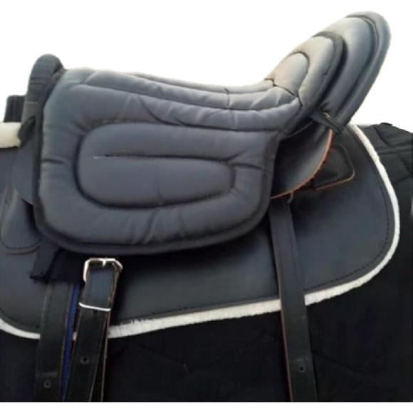 Motorcycle Seat Cushion Saddle Pad for Horses-Brown