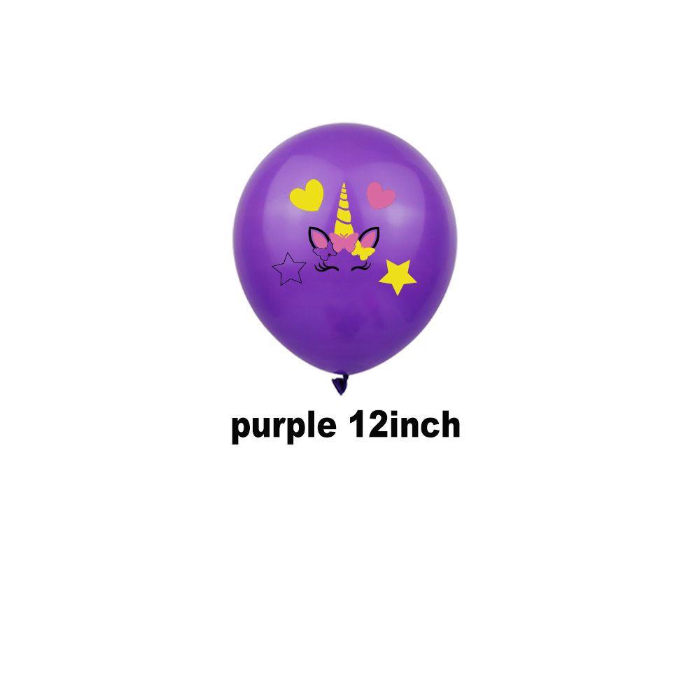 Unicorn-themed Party Decoration Balloons, Paper Banners, Cake Signs, Children's Birthday Flags, Party Balloons