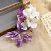 Elegant Pearl Flower Hairpin Colorful Ancient Style Hanfu Hair Accessories Headpieces Side Clip Chinese Style Hair Clip Girls