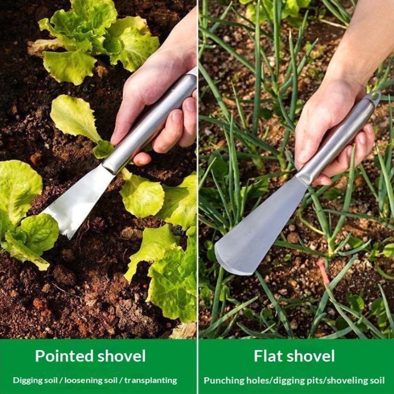 1Pcs Garden Hoe Thickened Steel Shovel for Vegetable Digging Weeding and Landscaping Backyards and Farms