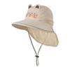 Windproof Rope Kids Shawl Sun Hat Breathable Baby Sun Protection Hat Capybara Fisherman Hat  Spring