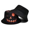 New Creative Halloween Fisherman Hat Pumpkin Ghost Print Reversible Sun Protection Outdoor Daily Wear Party Hat For Men Women
