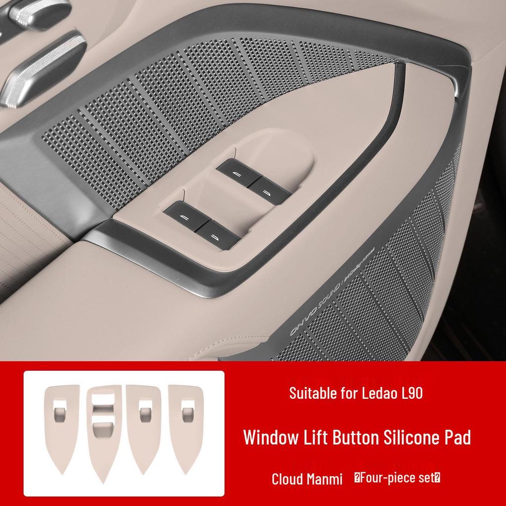 Silicone Pad for Lydo L90 Car Door Window Button, Anti-Scratch Interior Accessory.