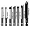 10pcs/set Professional Tile Drill Bit Precision Cross Drill Bit  Concrete Drilling