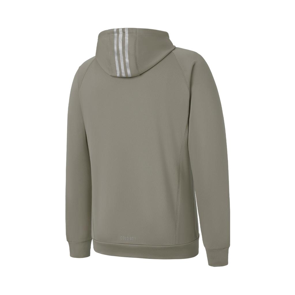 Adidas Fashionable Versatile Hooded Long Sleeve Sweatshirt Men Sweatshirt Khaki IW8391