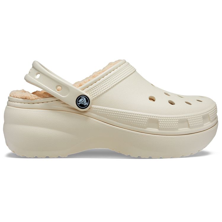Crocs Classic Cloud Warm Cotton Clogs Women clogs Bone-White 207938-2Y2