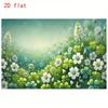 2D Soft Green Lucky Clover Nature Scenic Themed Backdrop