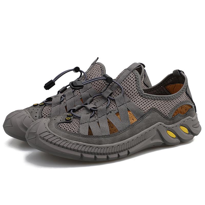 

Summer new men s mesh shoes breathable large size fashion sandals outdoor casual bag head mesh trendy men s shoes 46