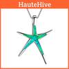 Mode för kvinnor Havs-Sjöstjärna Blåvitgrön Eldopal Hänge Halsband Gåvor