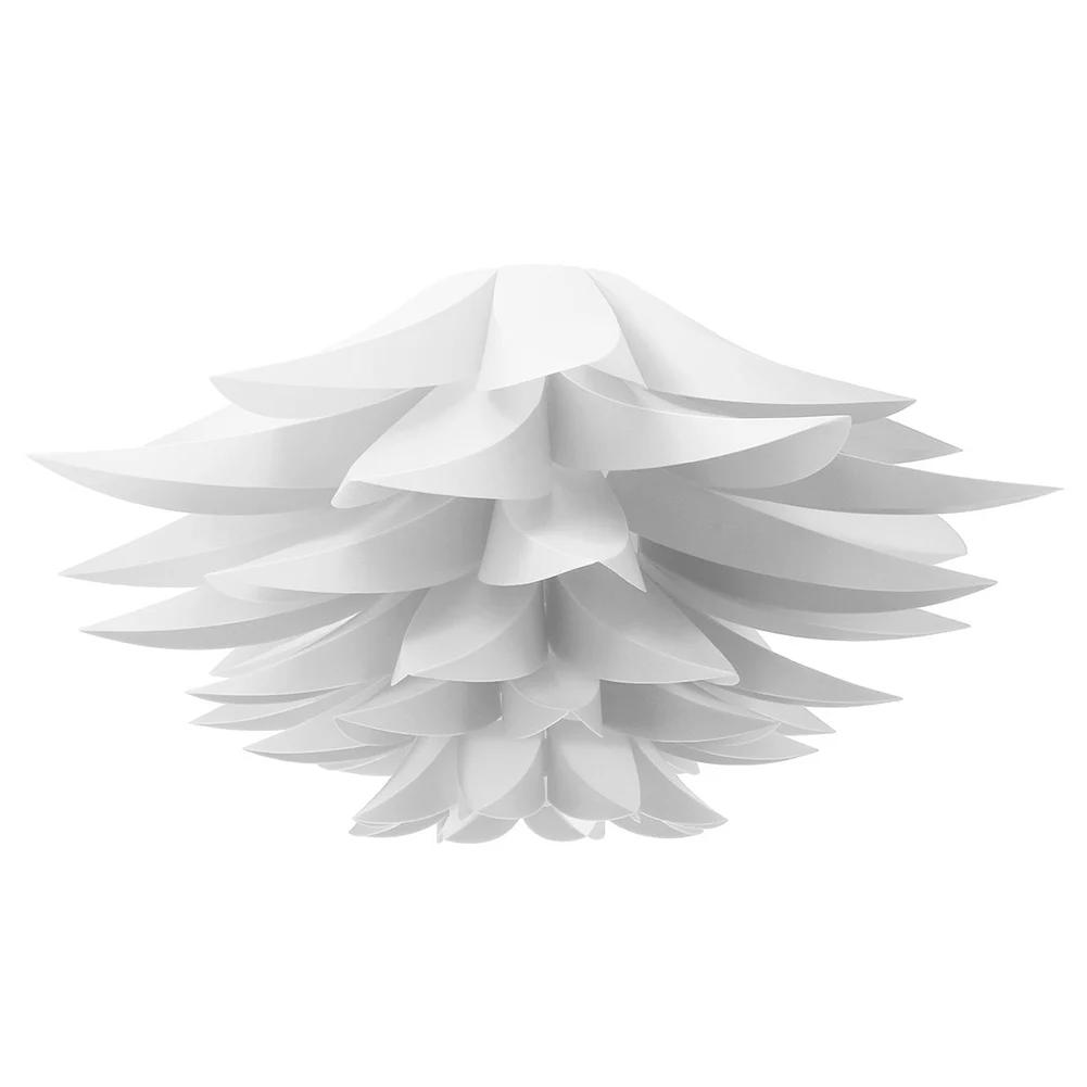 Lotus Flower Lampshade Nordic Style Lamp Protection Lampshade White Decorative Light Cover for Kitchen Bedroom Decor
