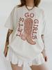 Lets Go Girls Western Cowgirl Tee | Comfort Colors Shirt | Trendy Hippie Graphic Tee | Boho Graphic Tee