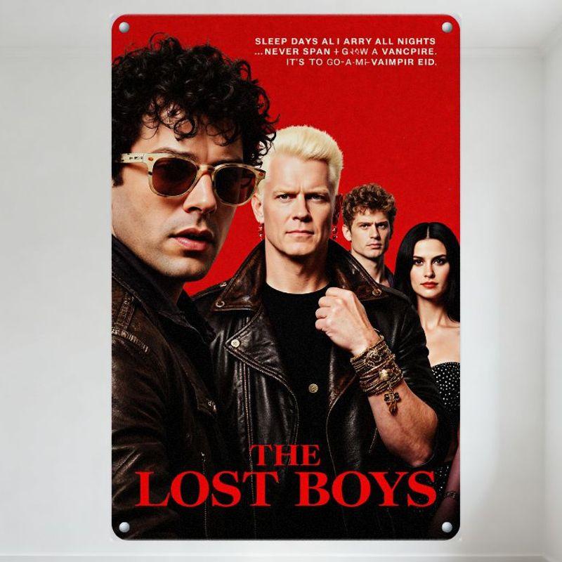 

The Lost Boys Movie Vintage Metal Tin Sign Custom Horror Film Wall Decor for Home Bar Man Cave Cafe Pub Art Poster Plaque 20x30cm（7.8x11.8inch）
