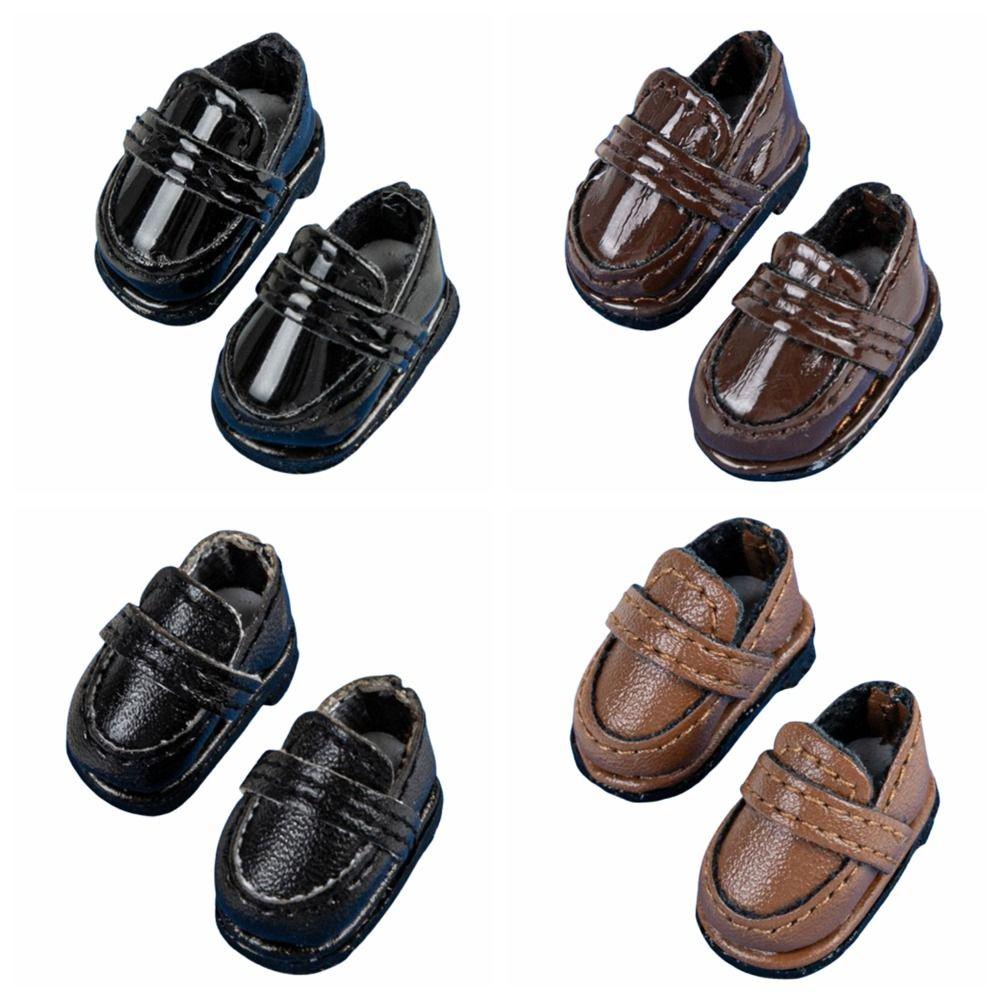 1 Pair School Uniform 1/12 Bjd Leather Doll Shoes 1/12 Bjd Casual Shoes  Middle Blyth Doll